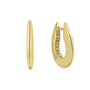9ct Yellow Gold Slim Hoop Earrings