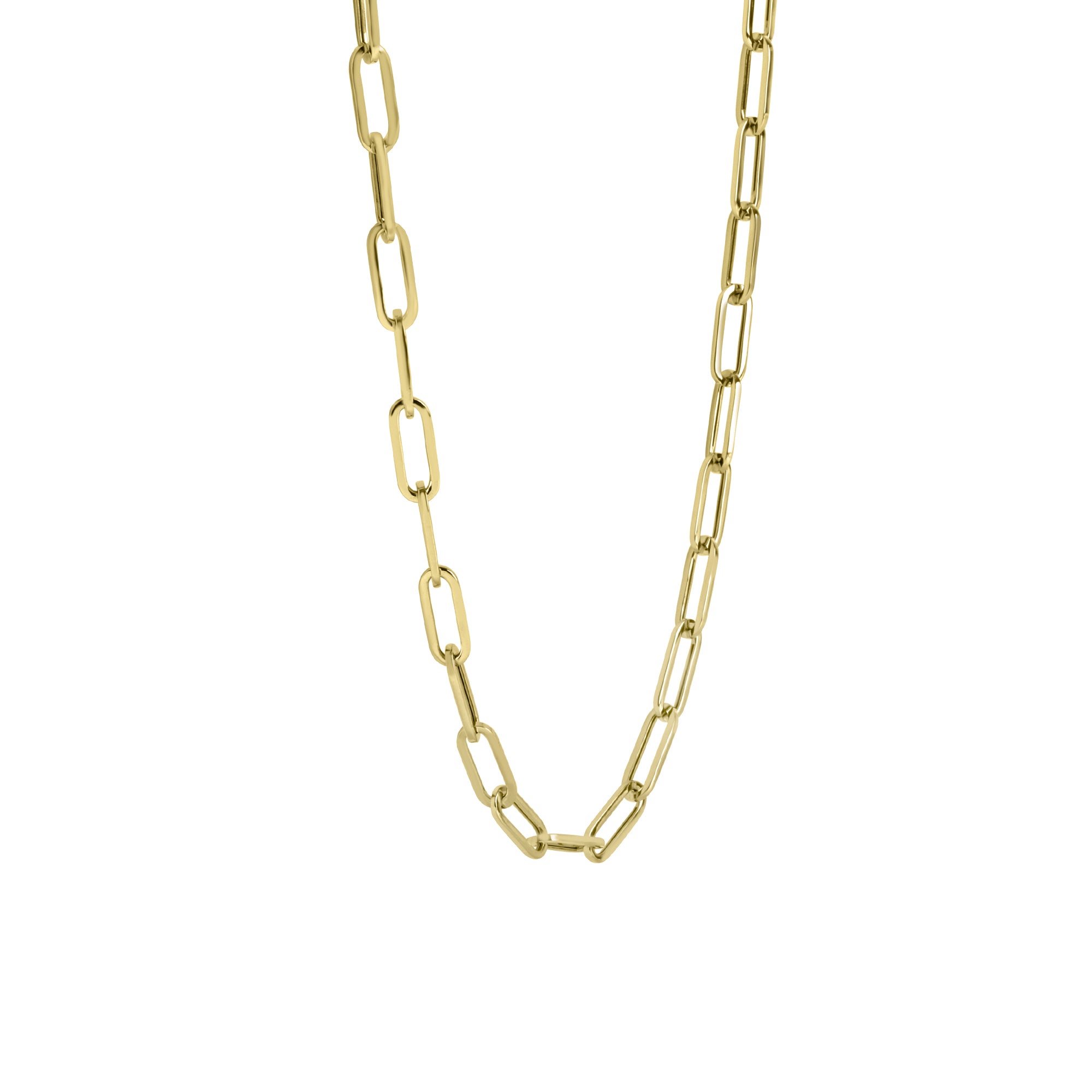 9ct Yellow Gold Small Open Link Chain Necklet
