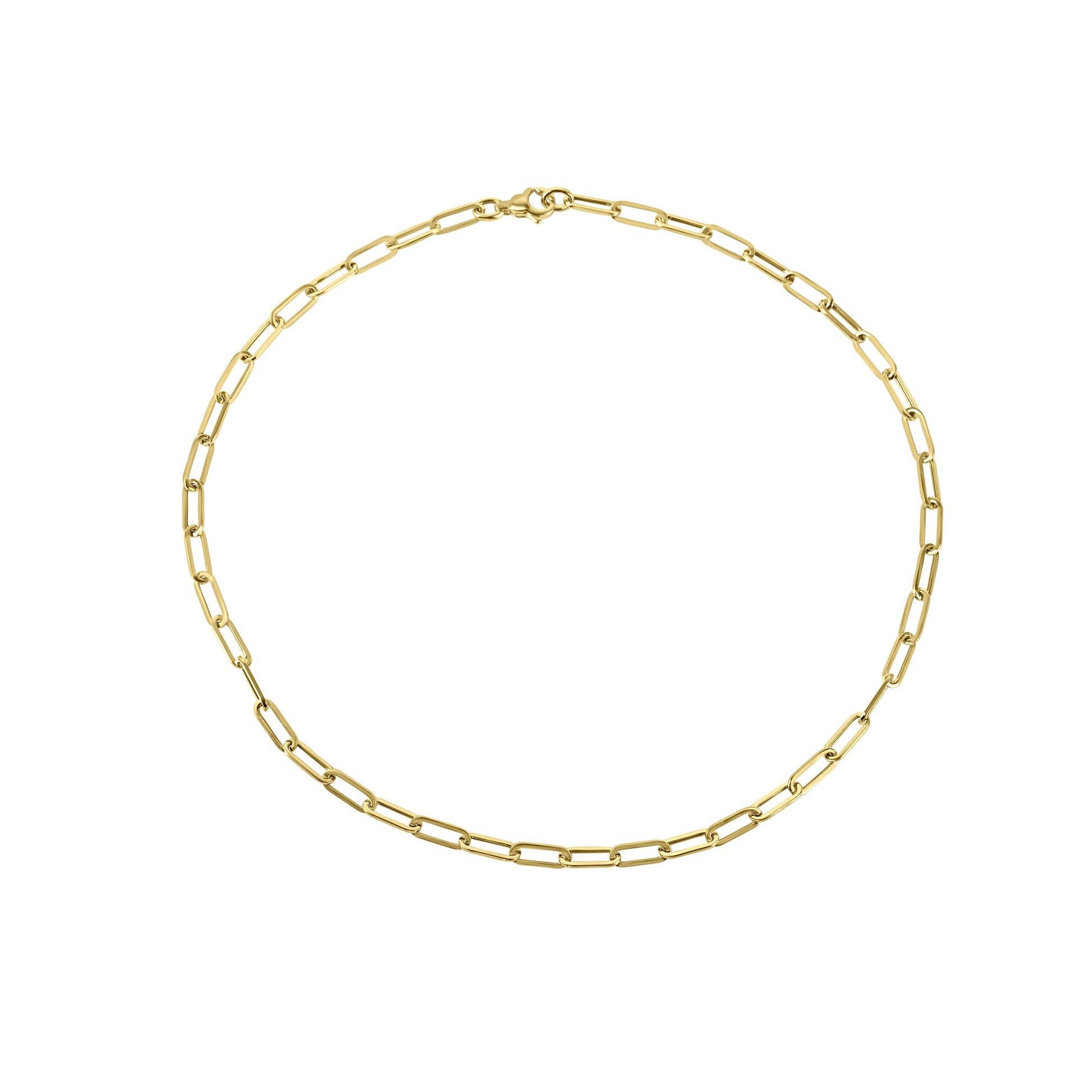 9ct Yellow Gold Small Open Link Chain Necklet