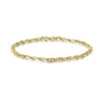 9ct Yellow Gold Small Oval Close Link Bracelet