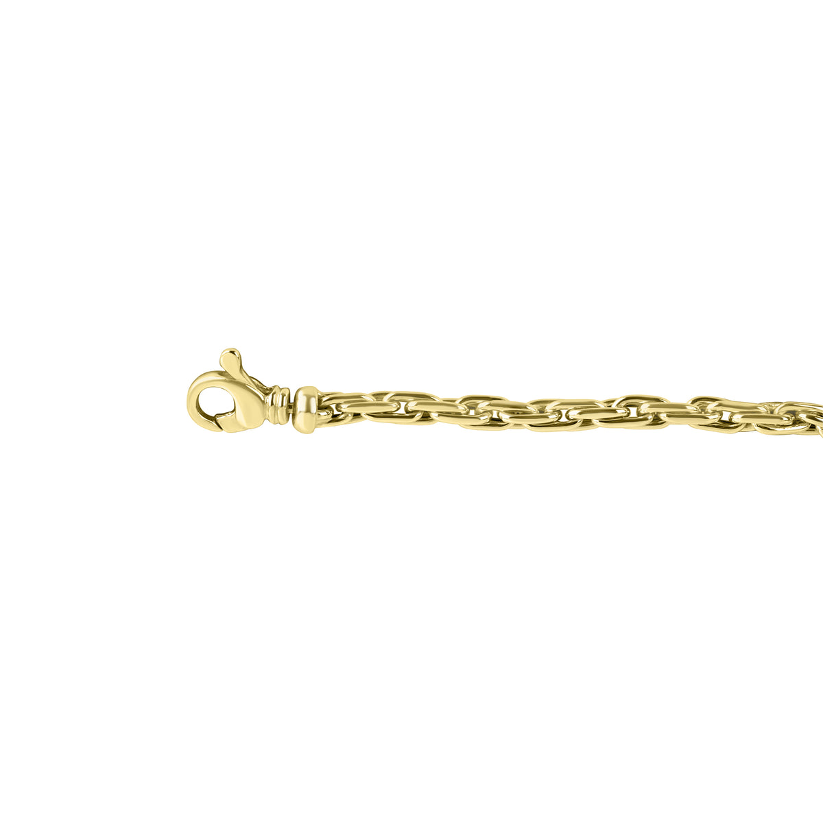 9ct Yellow Gold Small Oval Close Link Bracelet