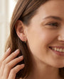 9ct Yellow Gold Three Leaf Branch Drop Earrings