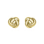 9ct Yellow Gold Three Strand Knot Stud Earrings