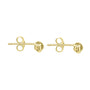 9ct Yellow Gold Three Strand Knot Stud Earrings