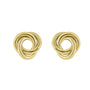9ct Yellow Gold Three Strand Open Knot Stud Earrings