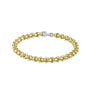 9ct Yellow Gold Tight Linked Bracelet with White Gold Clasp