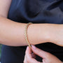 9ct Yellow Gold Tight Linked Bracelet with White Gold Clasp