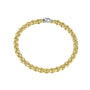 9ct Yellow Gold Tight Linked Bracelet with White Gold Clasp
