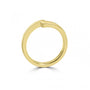9ct Yellow Gold Zigzag Crossover Dress Ring