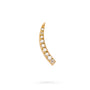 Eloise Gold Plated Sterling Silver Mini Crescent Moon Diamond Studs