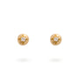 Eloise Gold Plated Sterling Silver Moon Diamond Studs