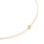 Eloise 18ct Yellow Gold Plated Sterling Silver Moon Diamond Necklace - round brilliant cut diamond set in engraved star pattern pendant on wire necklet