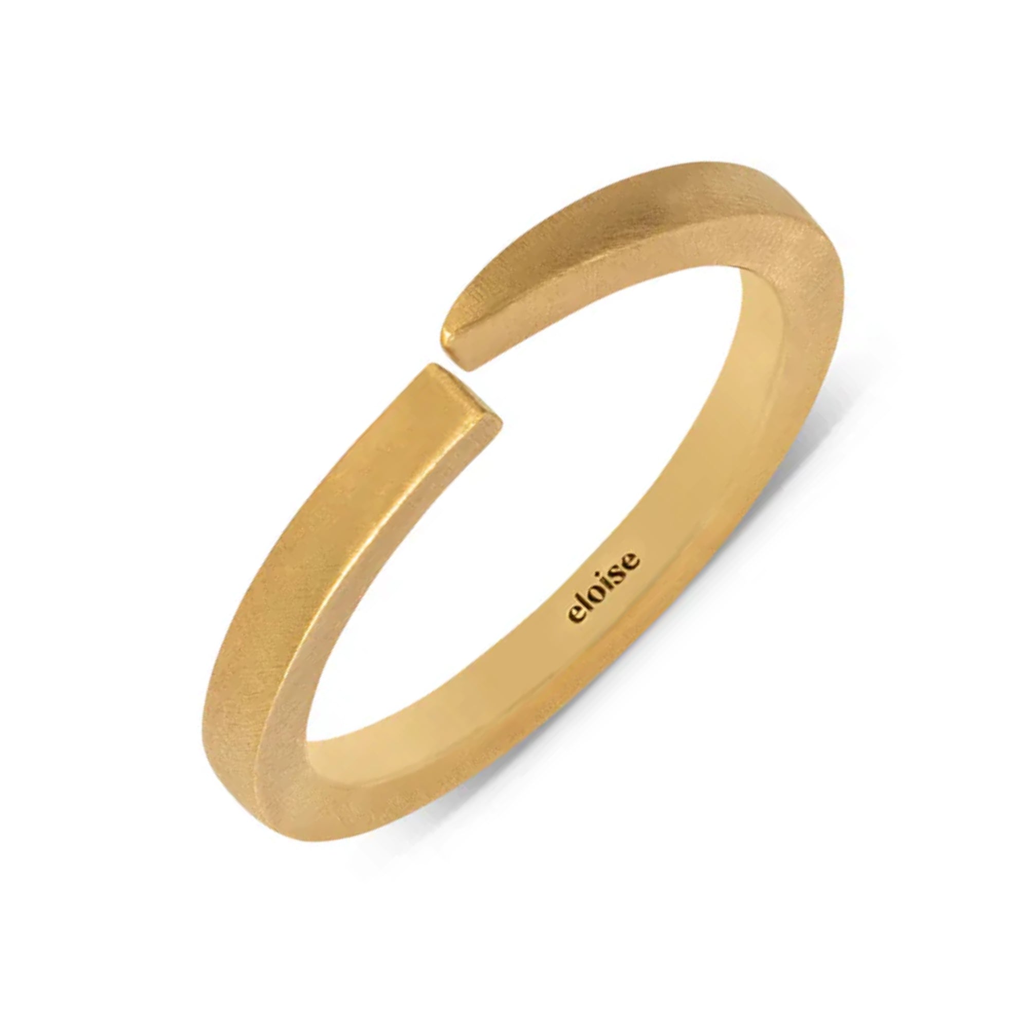 Eloise Gold Plated Sterling Silver Crescent Moon Ring