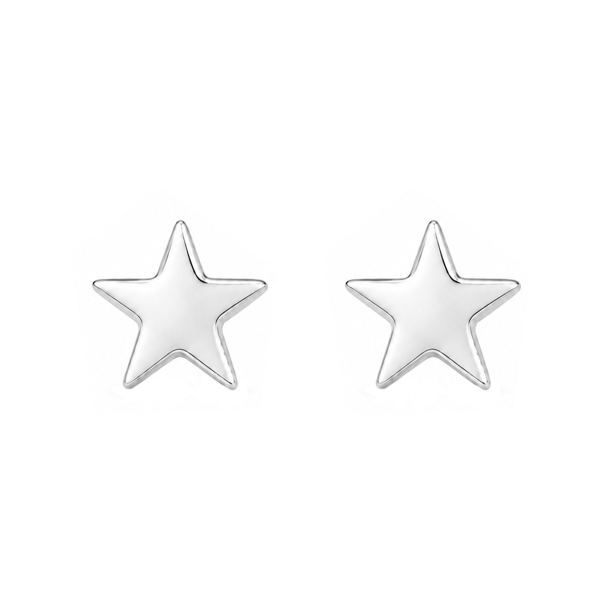 A pair of tiny 9ct yellow gold star stud earrings