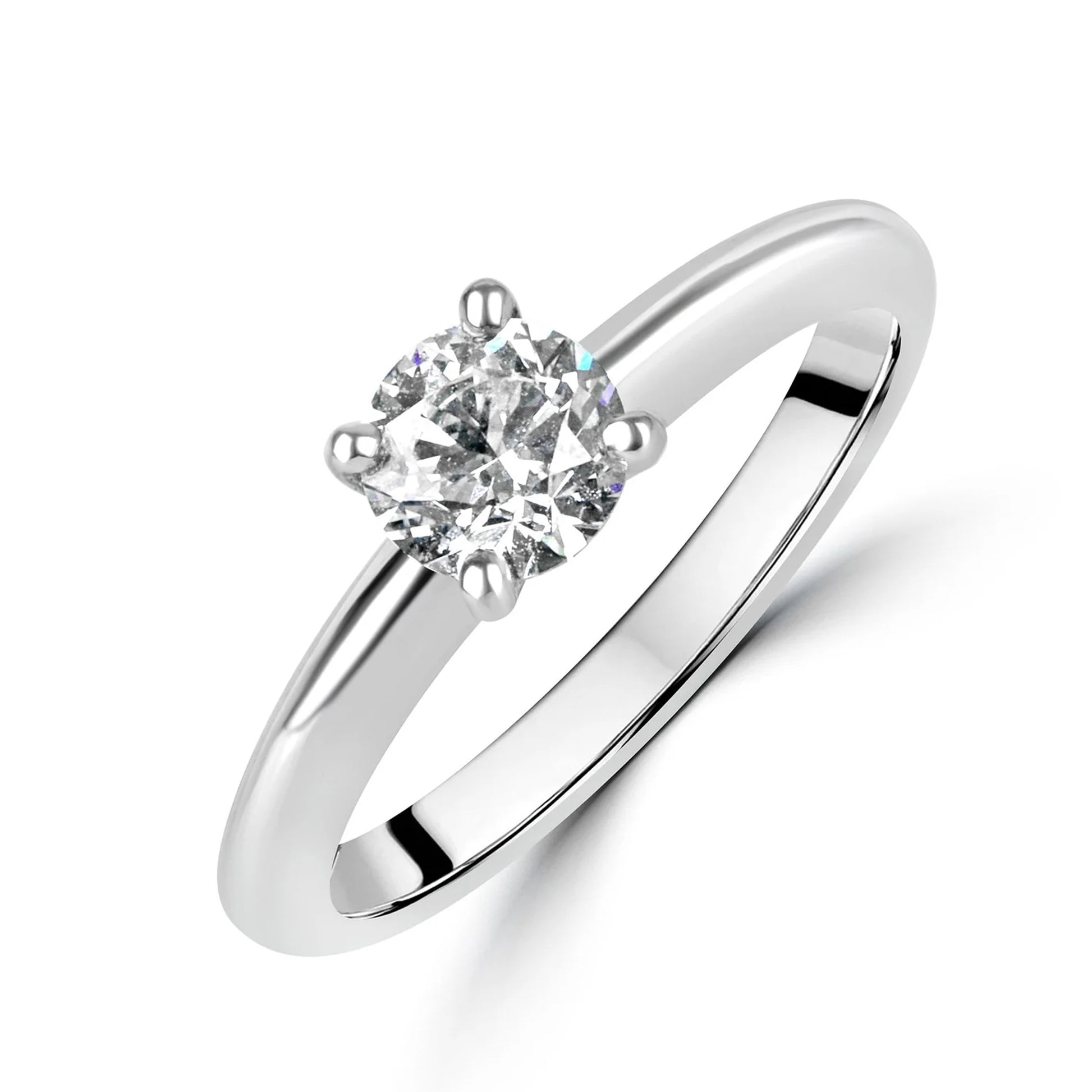 Avanti 0.70ct Round Diamond Solitaire Engagement Ring in White Gold RWN36341