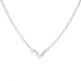 Avanti Design Silver 'V' Necklace 