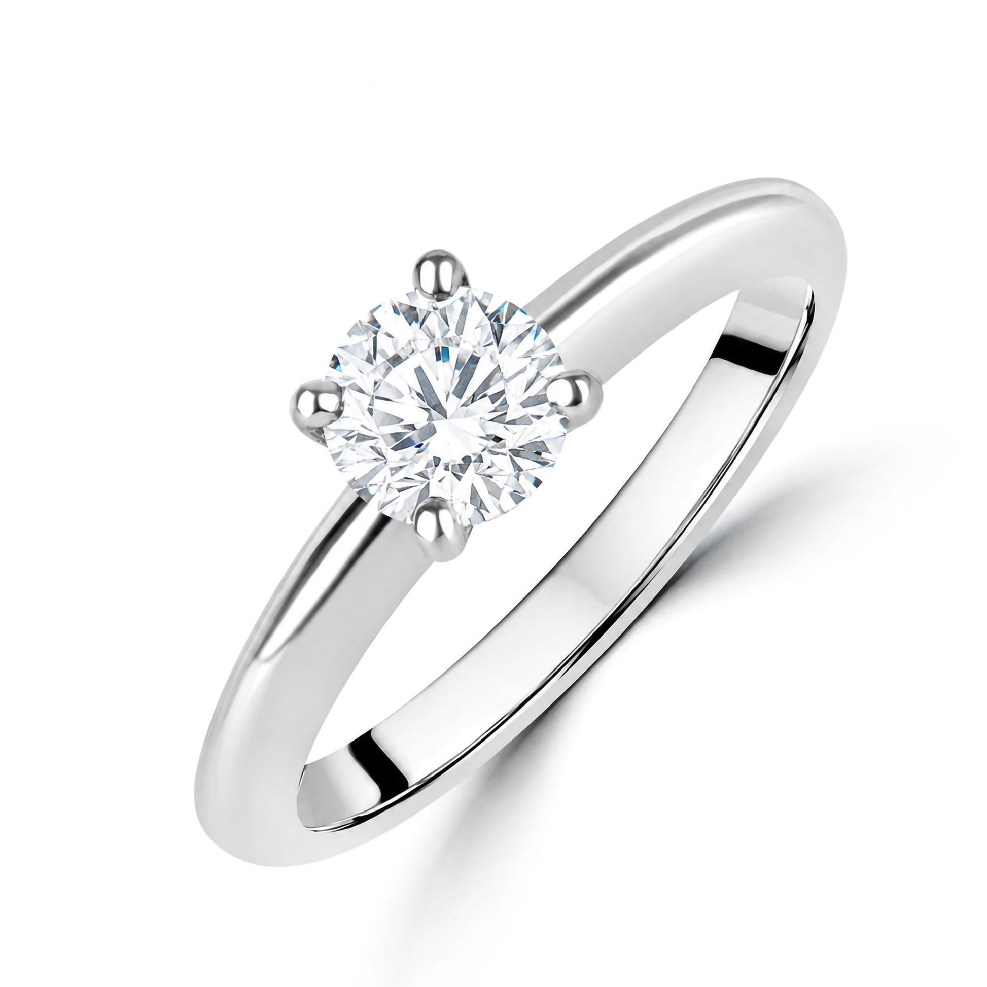 White Gold Avanti 0.70ct Round Diamond Solitaire Engagement Ring