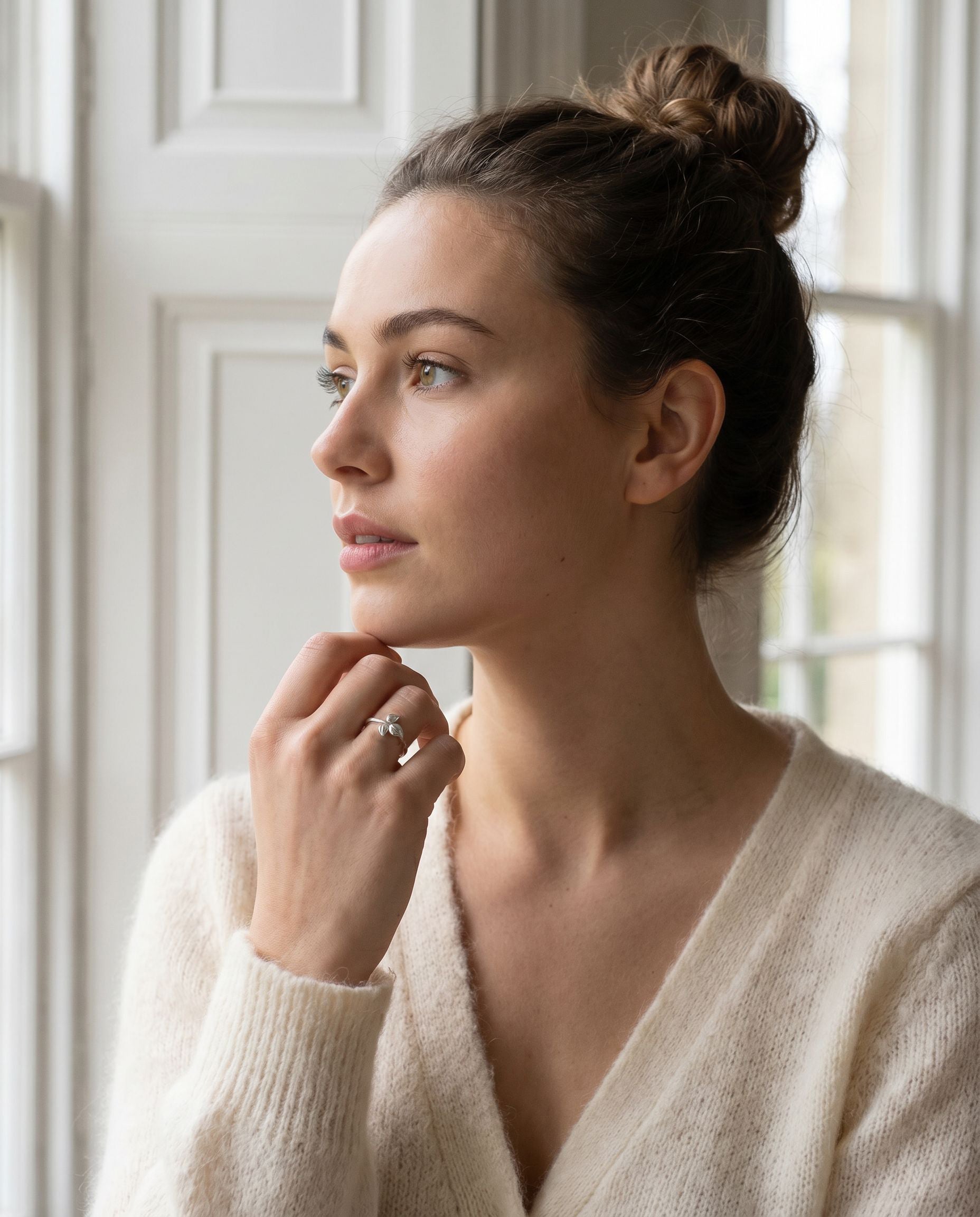 Avanti Silver Three Leaf Ring