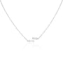 Avanti Silver Zigzag Necklace