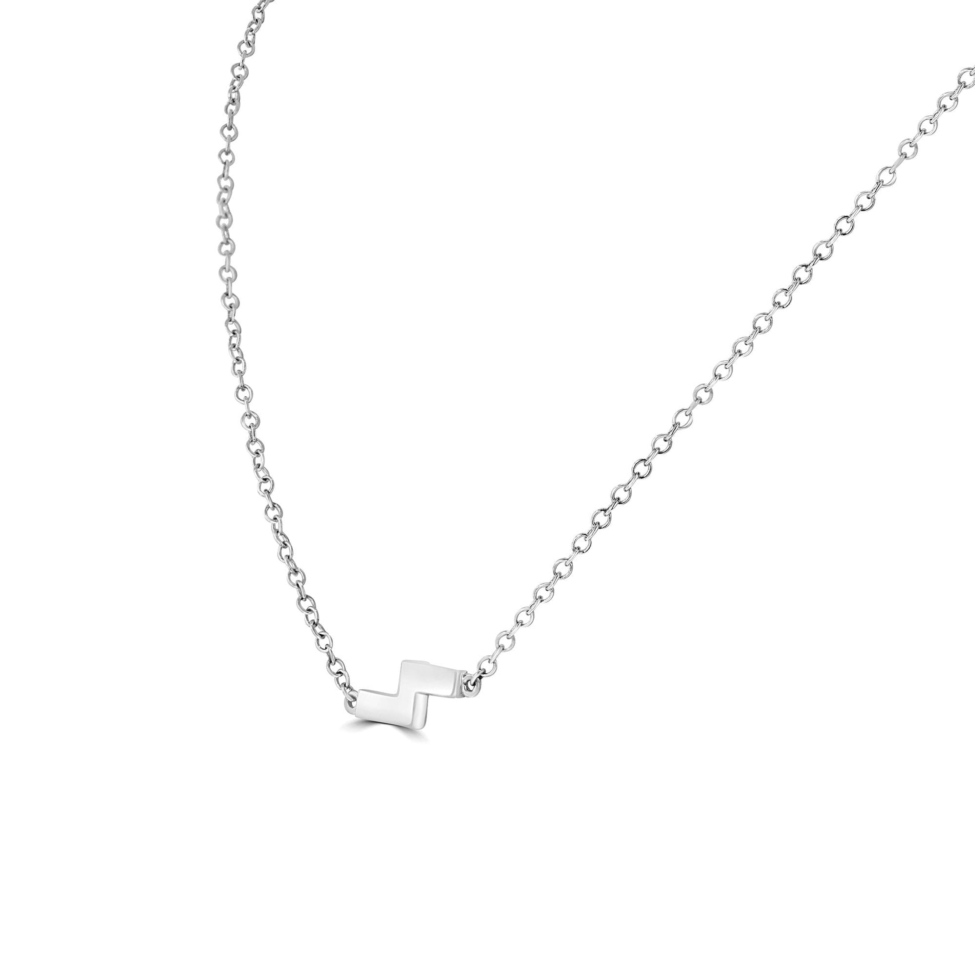 Avanti Silver Zigzag Necklace