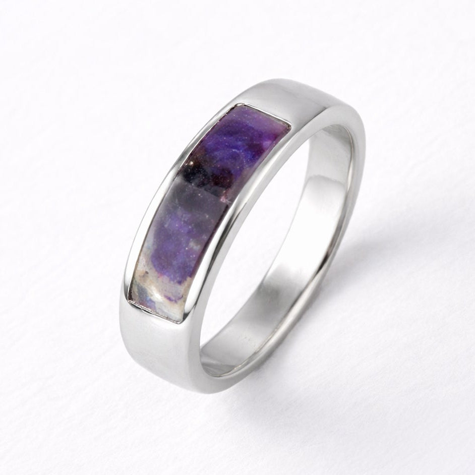 silver blue john ring