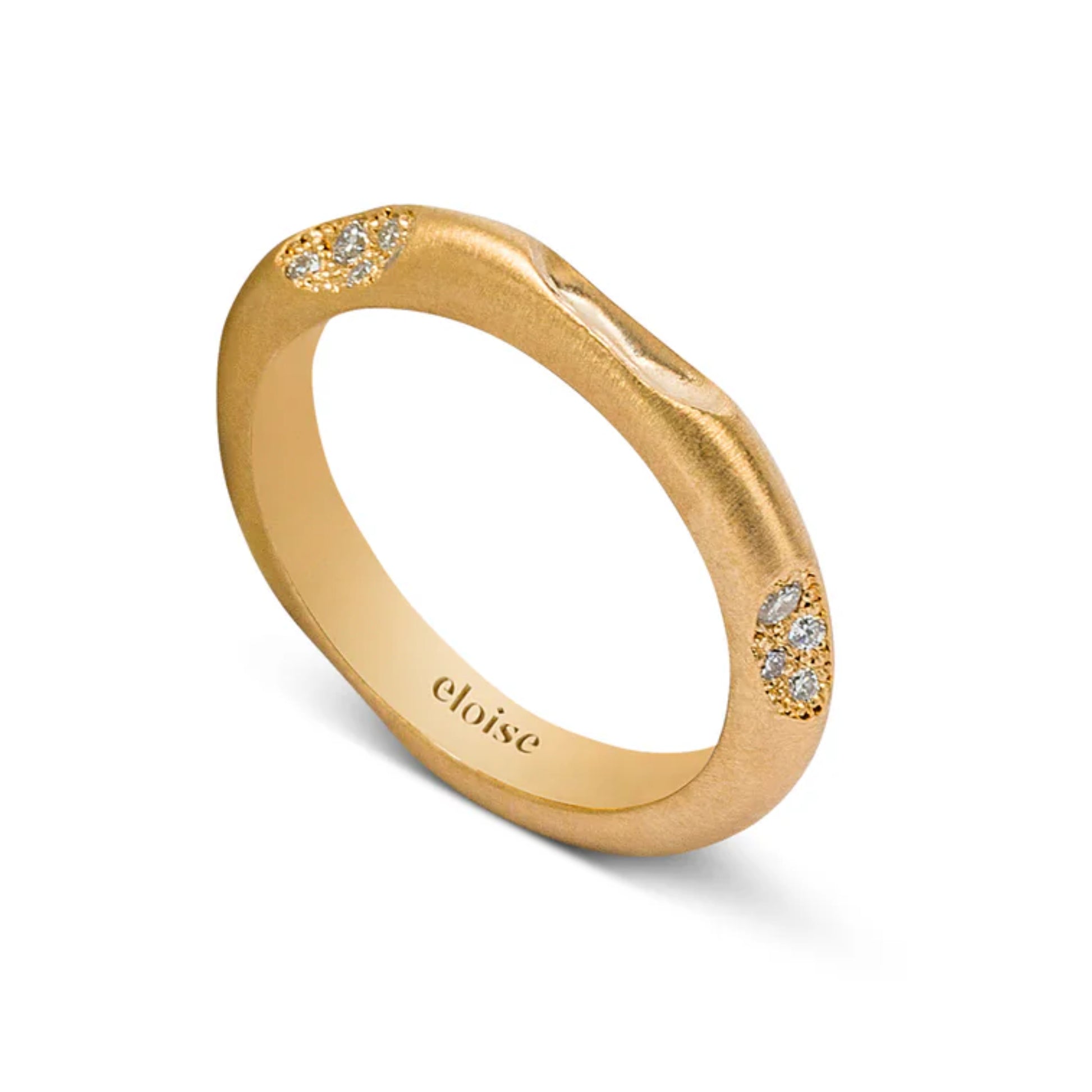 Eloise Gold Plated Sterling Silver Mirage Diamond Ring