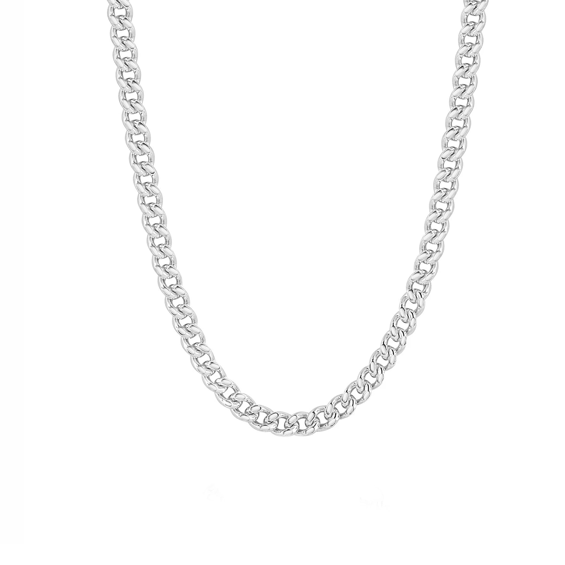 20" Sterling Silver Filed Curb Chain