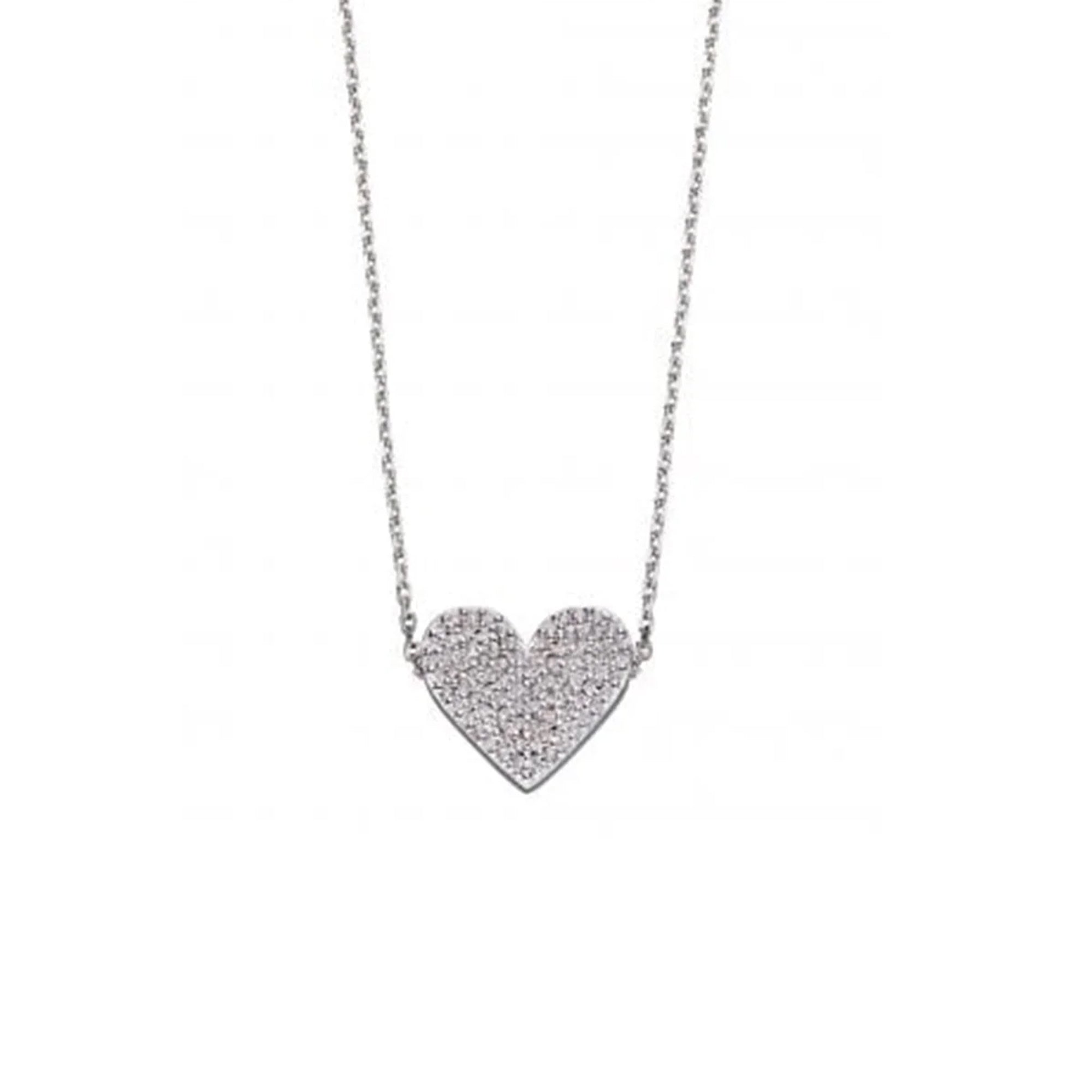 CZ Heart Necklace N4260C