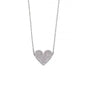 CZ Heart Necklace N4260C