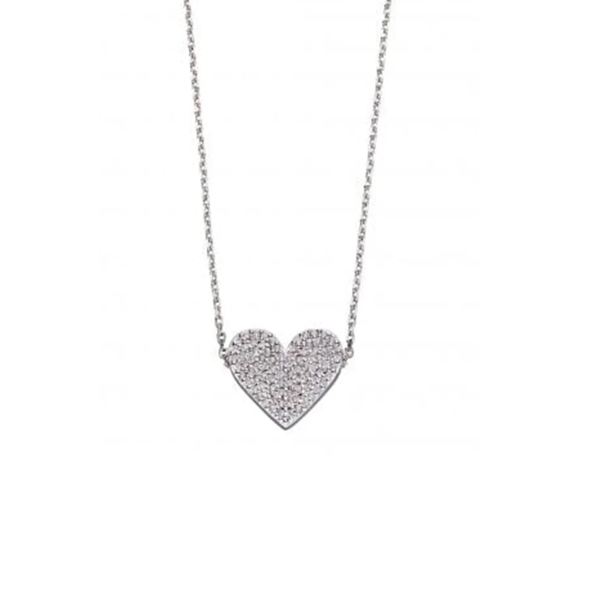 CZ Heart Necklace N4260C