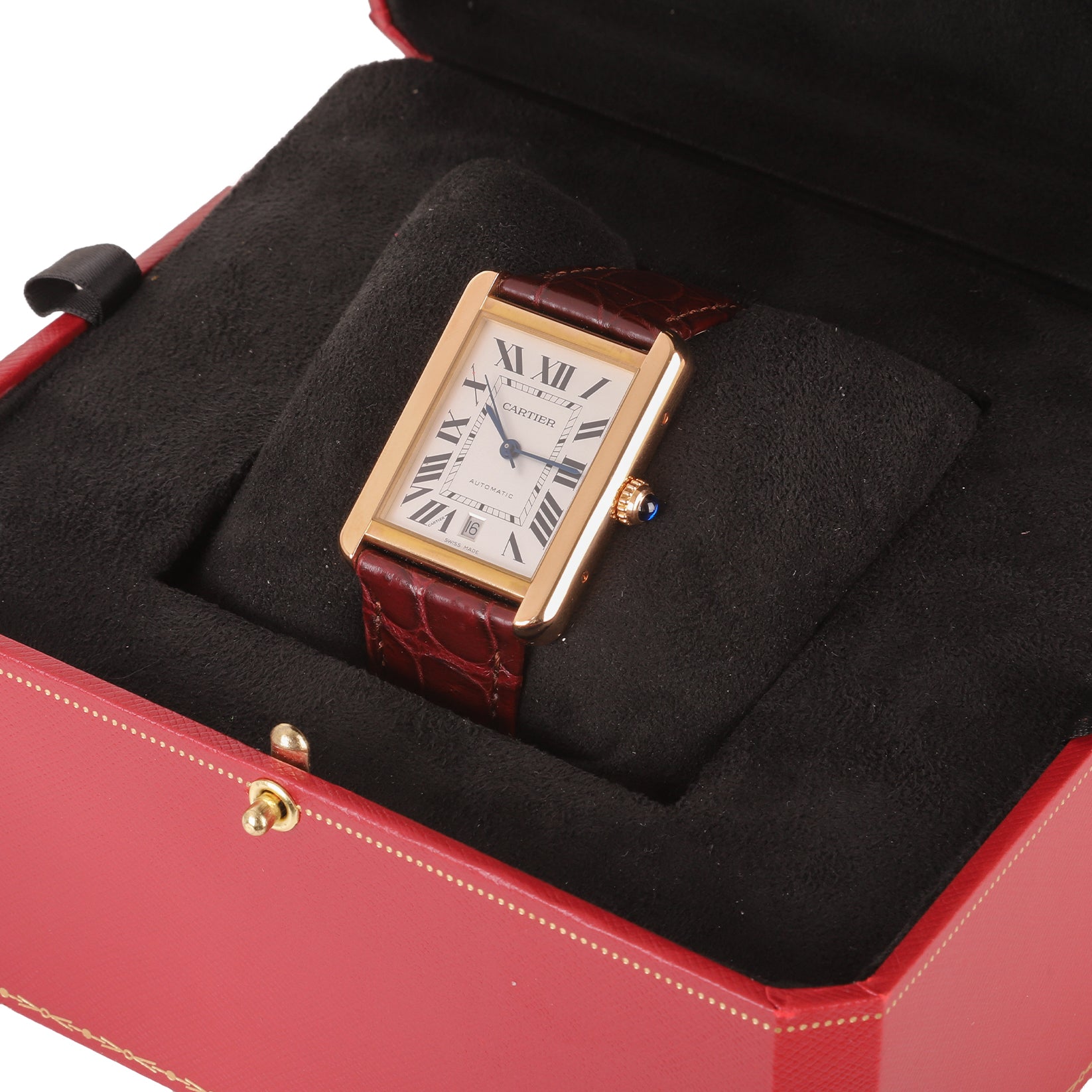Cartier Tank Solo 18ct Rose Gold Pre-Owned Watch