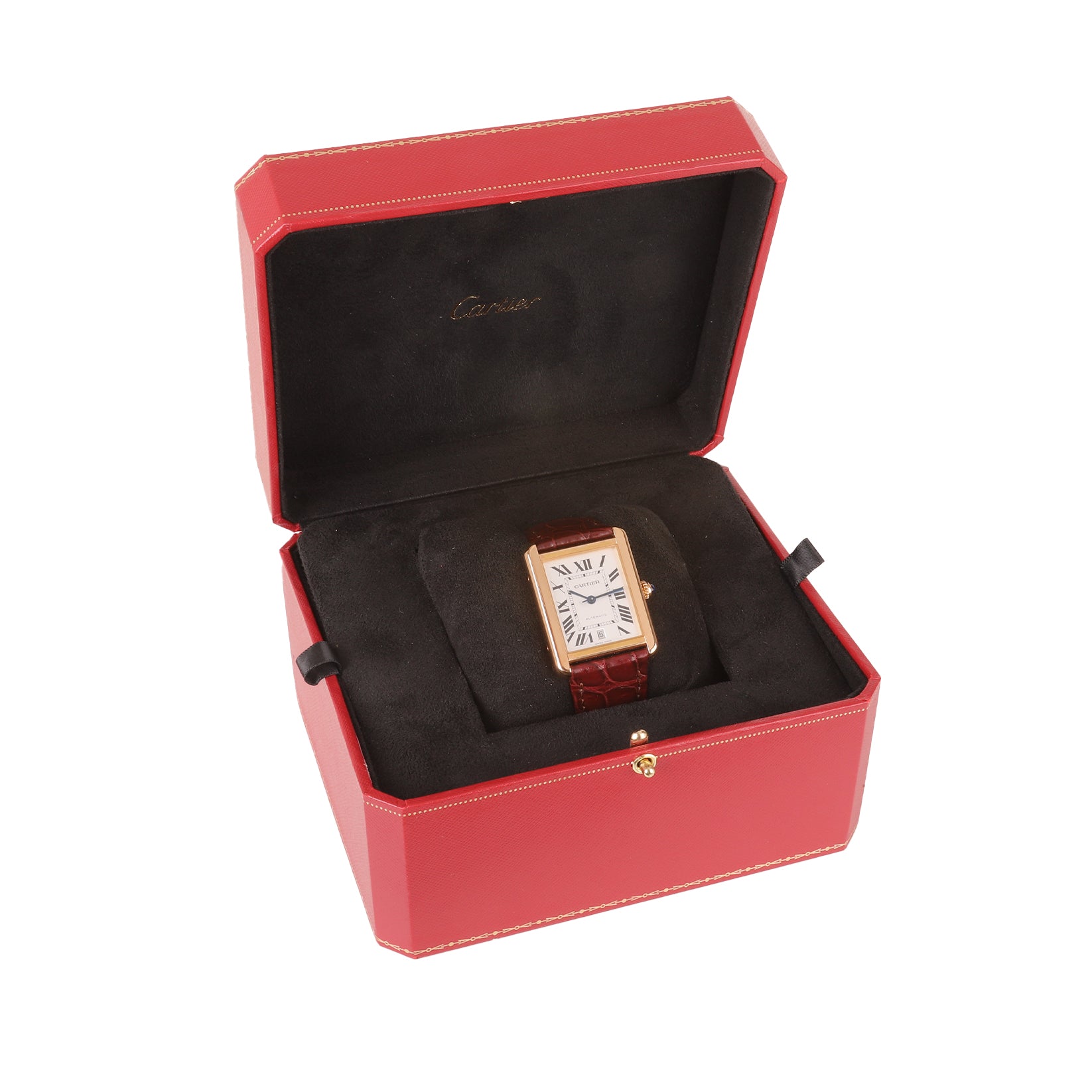 Cartier Tank Solo 18ct Rose Gold Pre-Owned Watch