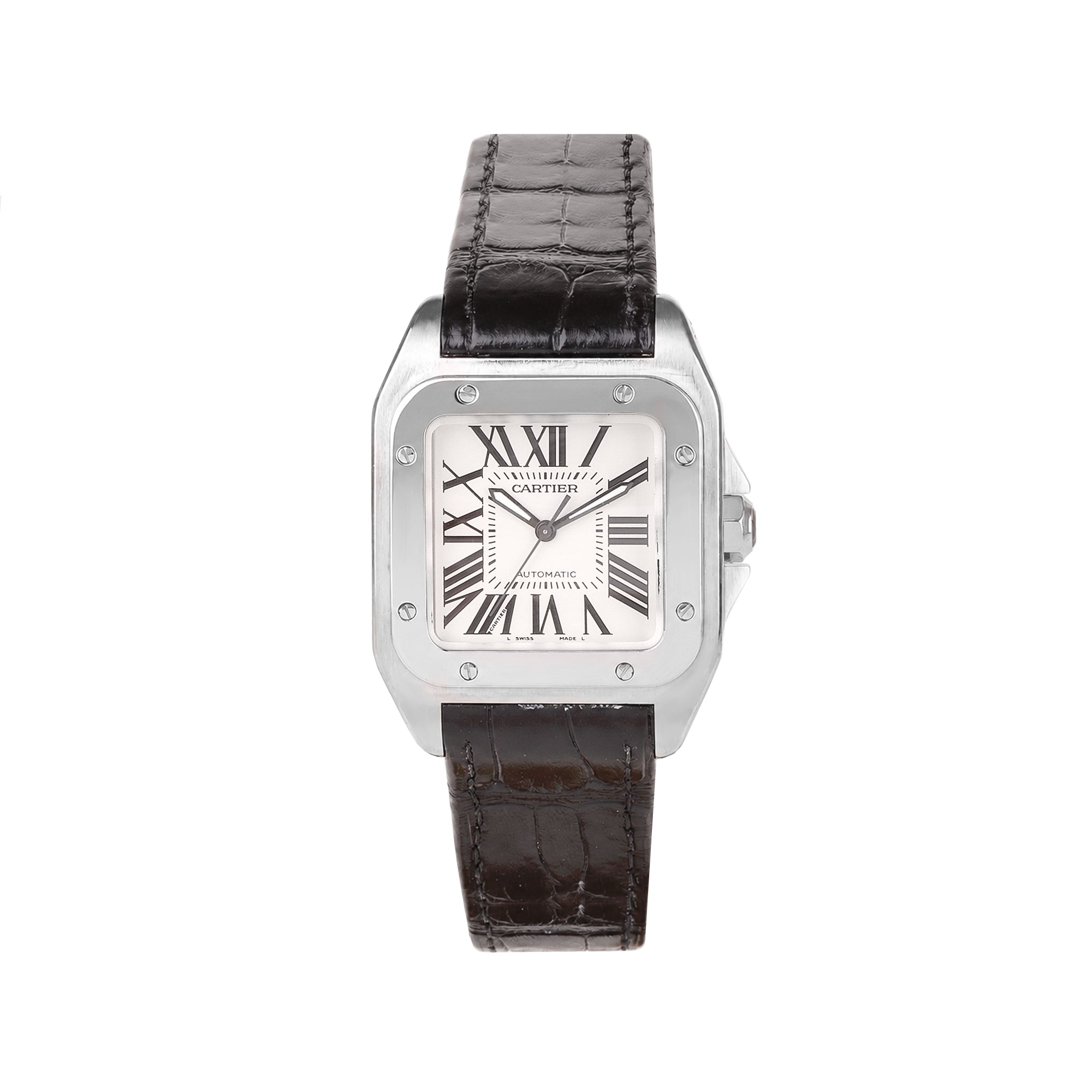 Cartier Tank Solo Pre-owned Watch With Cartier Deployment Strap