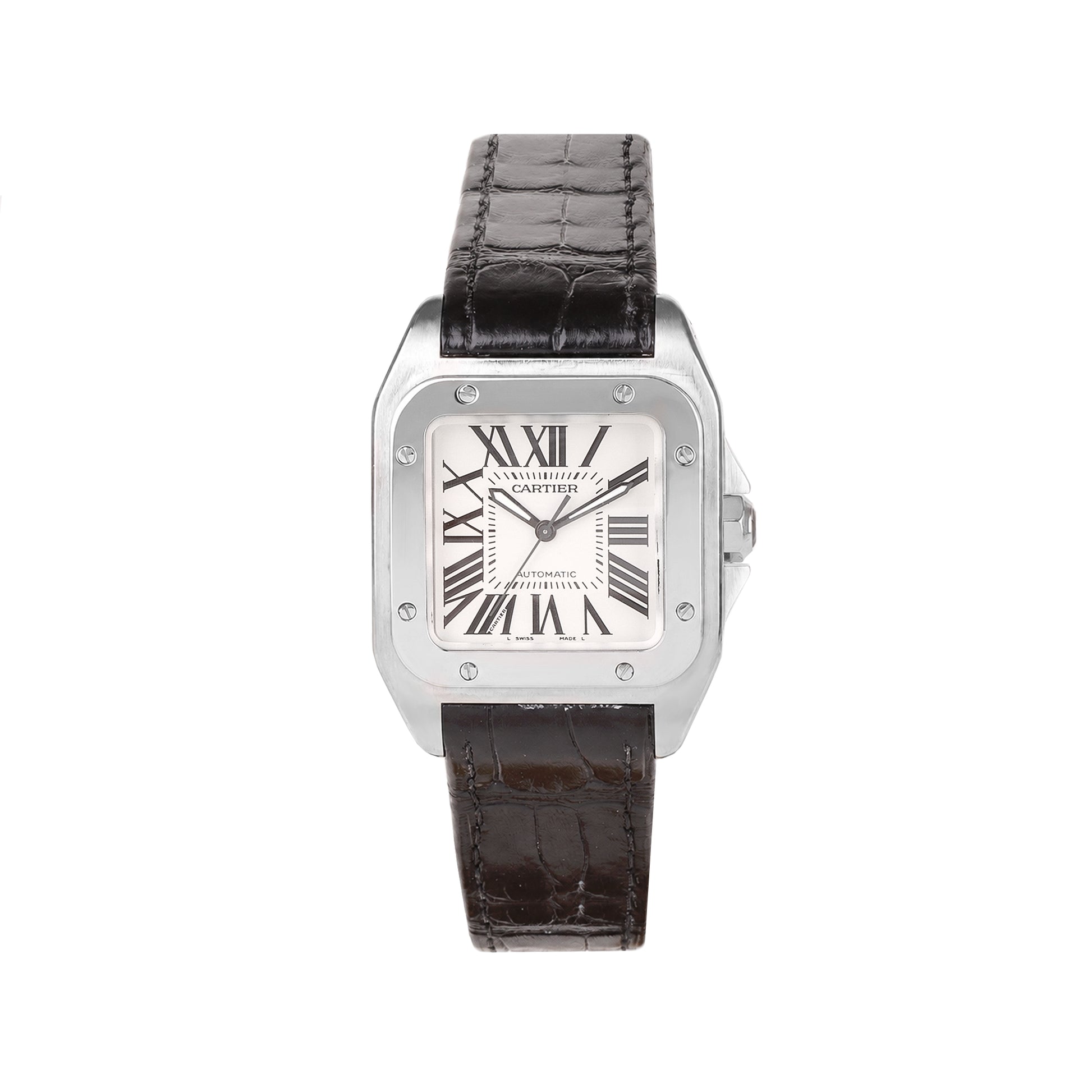 Cartier Tank Solo Pre-owned Watch With Cartier Deployment Strap