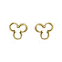 Clover Cut-out Stud Earrings in 9ct Yellow Gold