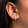 Cup Chain Cubic Zirconia Drop Earrings