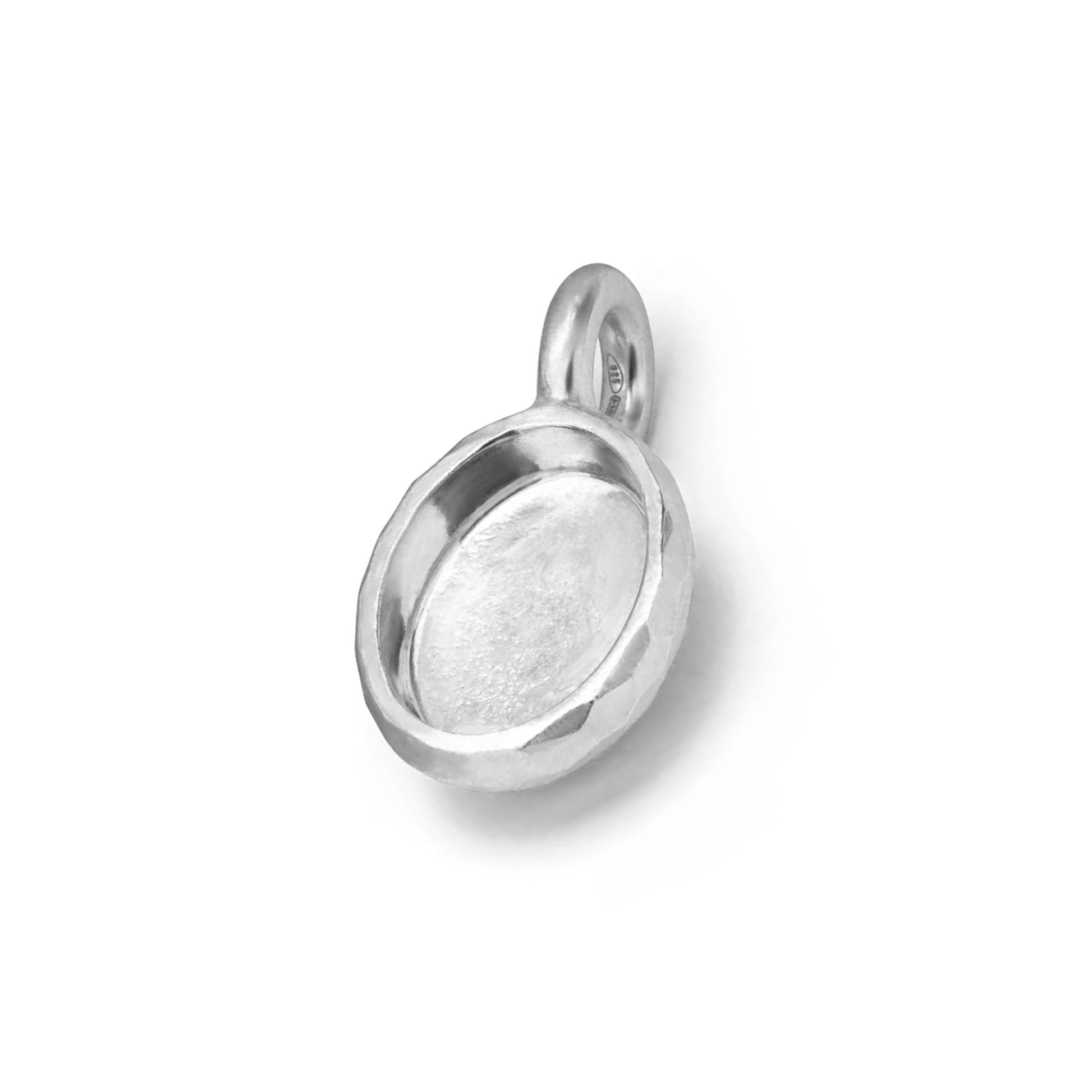 Back of Eloise Sterling Silver Large Milestone Sasso Charm