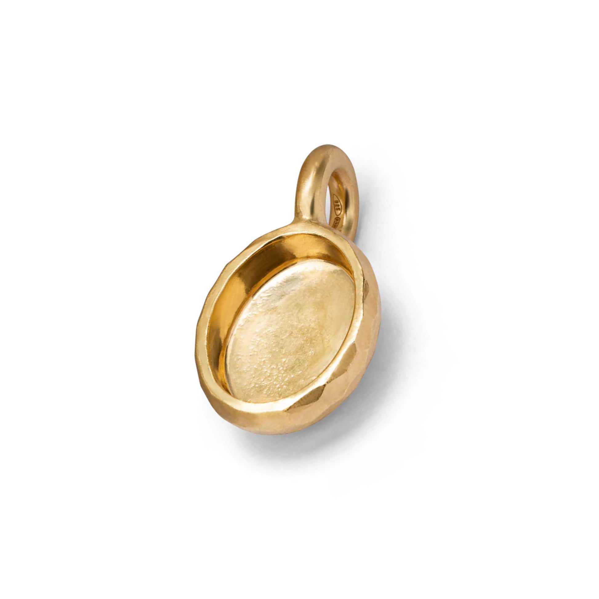Back of Eloise Gold Plated Sterling Silver Large Milestone Sasso Charm