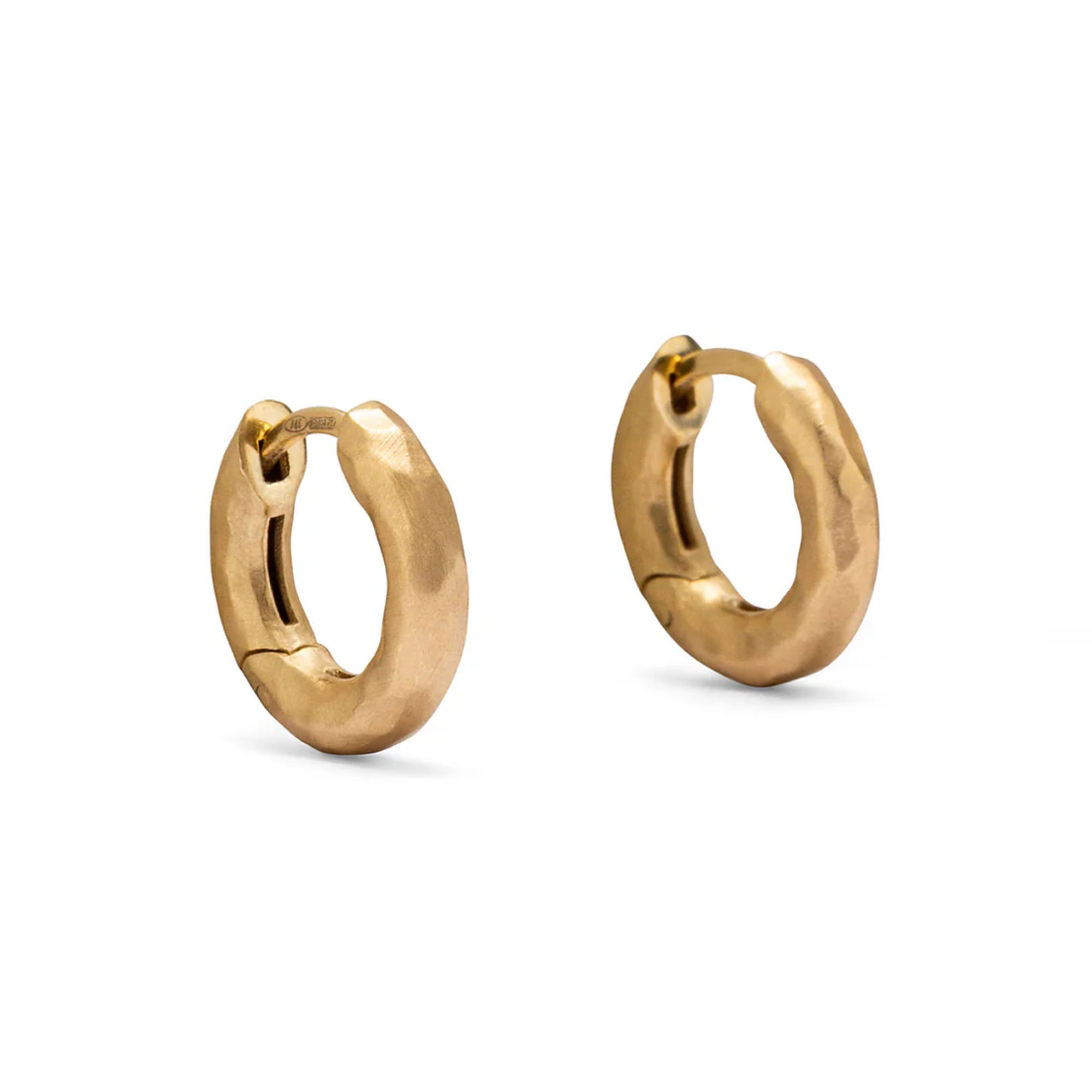 Eloise Gold Plated Sterling Silver Small Wander Hoop Earrings