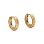 Eloise Gold Plated Sterling Silver Small Wander Hoop Earrings