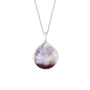 Derbyshire Blue John Silver Teardrop Necklace