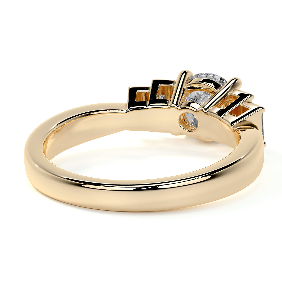 18ct Yellow Gold 1.50ct Round Lab Grown Diamond 'Rebecca' Ring