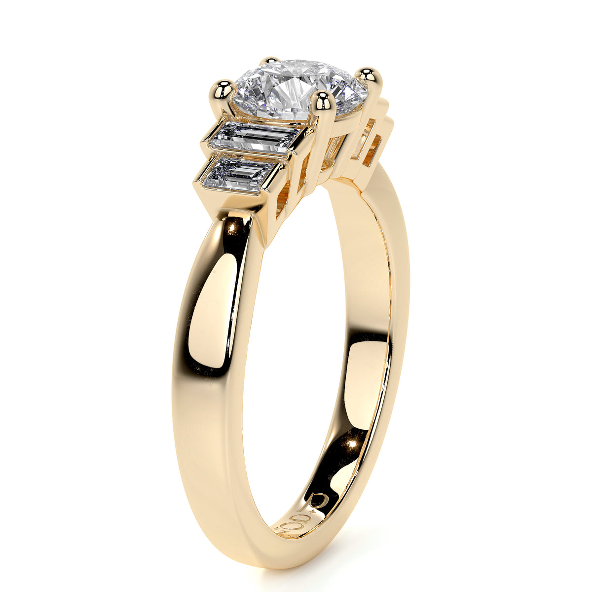 18ct Yellow Gold 1.50ct Round Lab Grown Diamond 'Rebecca' Ring
