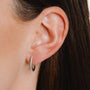 Diamonfire Claw Set Zirconia Hoop Earrings