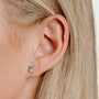 Diamonfire Emerald Cut Zirconia Stud Earrings