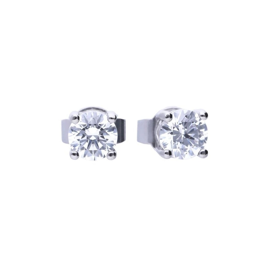 Diamonfire Four Claw Carat Stud Earrings 0.50ct