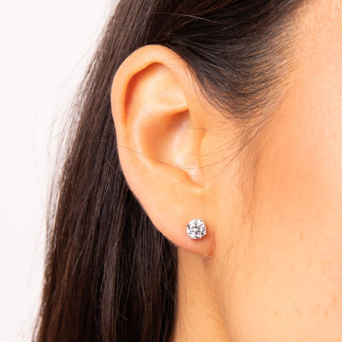 Diamonfire Four Claw Carat Stud Earrings 0.75ct
