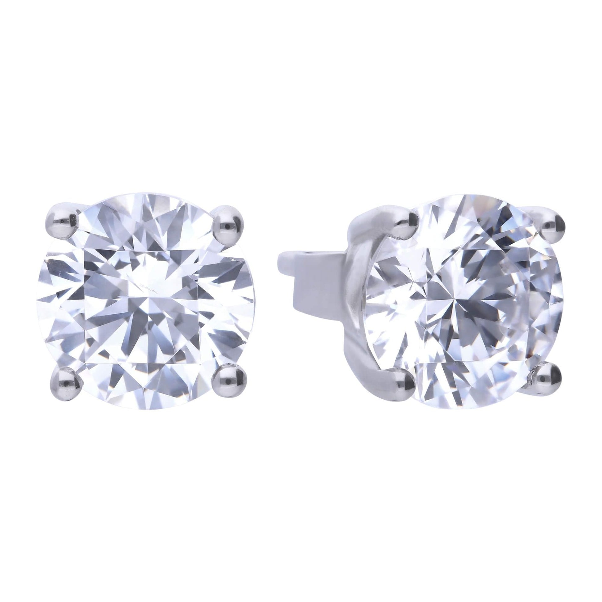 Diamonfire Four Claw Carat Stud Earrings 2ct
