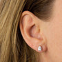 Diamonfire Teardrop Shaped Zirconia Stud Earrings