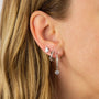 Diamonfire Teardrop Shaped Zirconia Stud Earrings